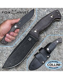 Fox - Tokala Knife - Niolox & Bison Micarta - Design by Reichart Markus - FX-105MB - coltello
