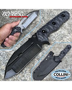 Wander Tactical - Hurricane Compound Knife - Raw & Micarta Black - coltello artigianale