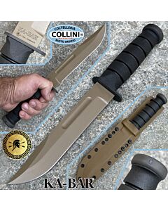 Spartan Blades - Spartan-Ka-Bar Knife - FDE MagnaCut & Coyote Kydex - SB54DEBKKYTN - Coltello