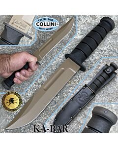 Spartan Blades - Spartan-Ka-Bar Knife - FDE MagnaCut & Cuoio - SB54DEBKLTBK - Coltello