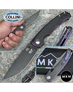 MKM - Eclipse Knife by Vox - Dark Stonewash MagnaCut & Purple Titanium - EL-PRBKD - Coltello