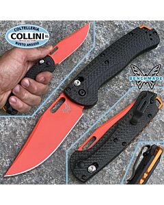 Benchmade - Taggedout knife - Orange MagnaCut & Carbon Fiber - 15535OR-01 - coltello
