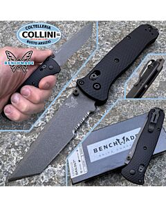 Benchmade - Bailout Knife Black Aluminum - CPM-M4 - Serrated Tanto - 537SGY-03 - coltello