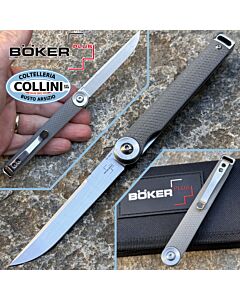 Boker Plus - Kaizen Flipper Knife - Gray G10 & Satin S35VN - 01BO678SOI - coltello