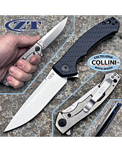 Zero Tolerance - Sinkevich Folder Knife - MagnaCut & Blue Carbon Fiber - Sprint Run - ZT0450BLUCF - Coltello
