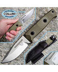 Benchmade - Sibert Mini Bushcrafter knife - CPM-S30V & OD Green G10 - 165-1 - coltello
