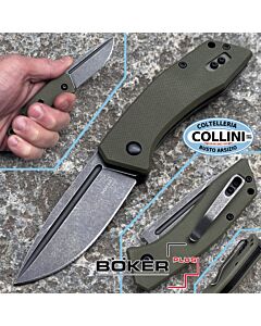 Boker Plus - Wordlwide 2.0 Slipjoint Knife - Stonewashed 440C & OD Green G10 - 01BO798 - coltello