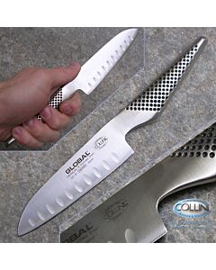 Global knives - GS90 - Santoku Fluted Knife 13cm. - coltello cucina - ex gs37