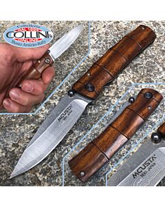 Mcusta - Take knife VG10 Damascus - Shinra Serie - Iron Wood - MC-0074DI - coltello