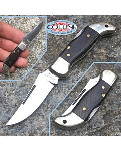 Jaguar - coltello chiudibile in legno con testine in alpacca 709 - Coltello Anni '90