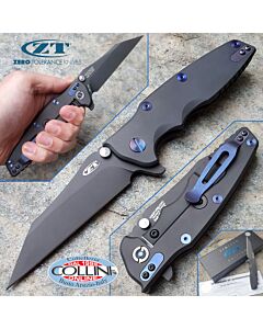 Zero Tolerance - Rick Hinderer Factory Custom - Purple and Black - ZT0392PURBLKWC - coltello