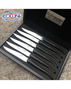 Laguiole en Aubrac - Set 6 pezzi coltelli bistecca manico sintetico - coltelli da tavola