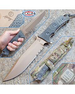 Chris Reeve - Pacific Knife by W. Harsey - Serrated Flat Dark Earth - coltello