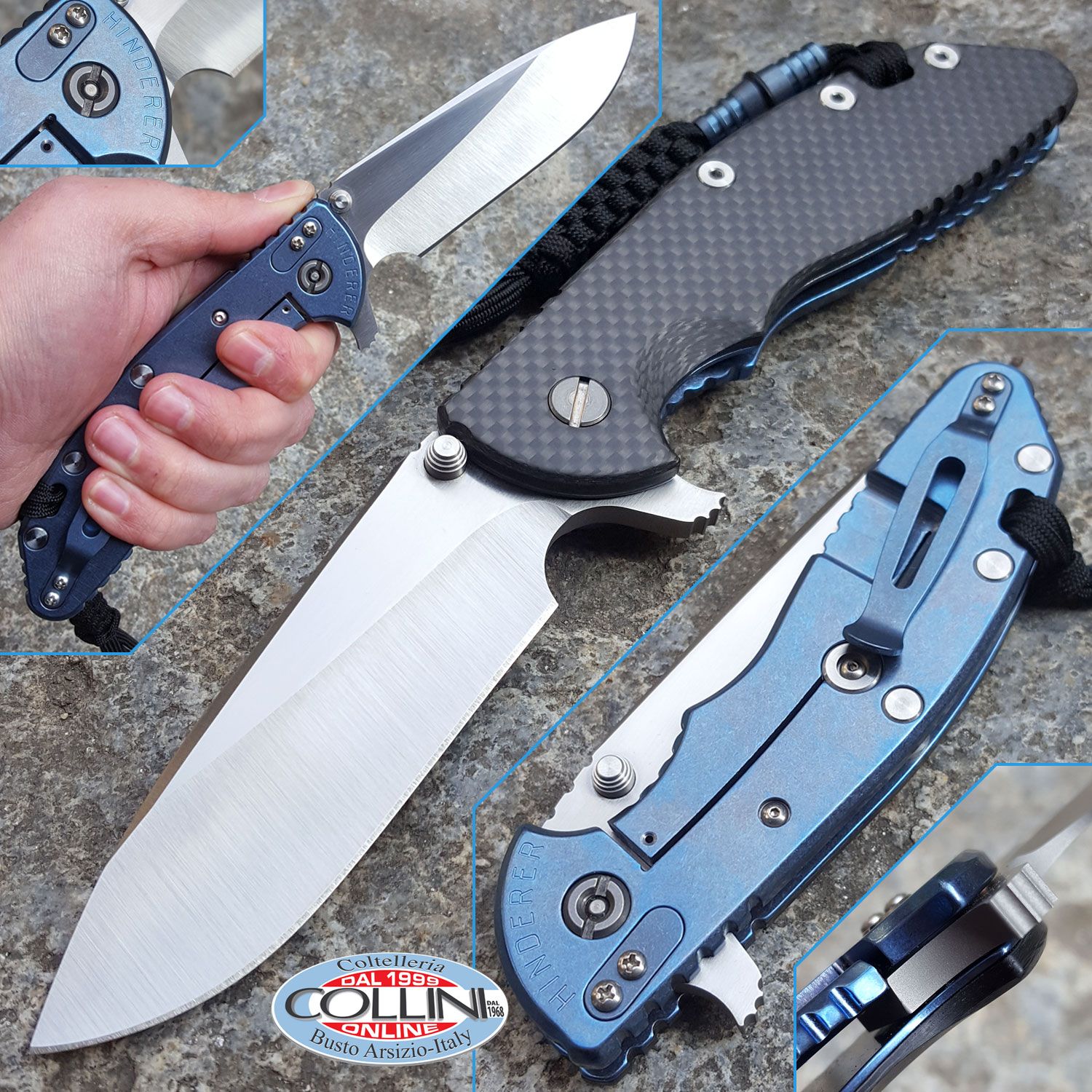 Hinderer Knives XM24 Slicer Custom Grind Carbon Fiber with