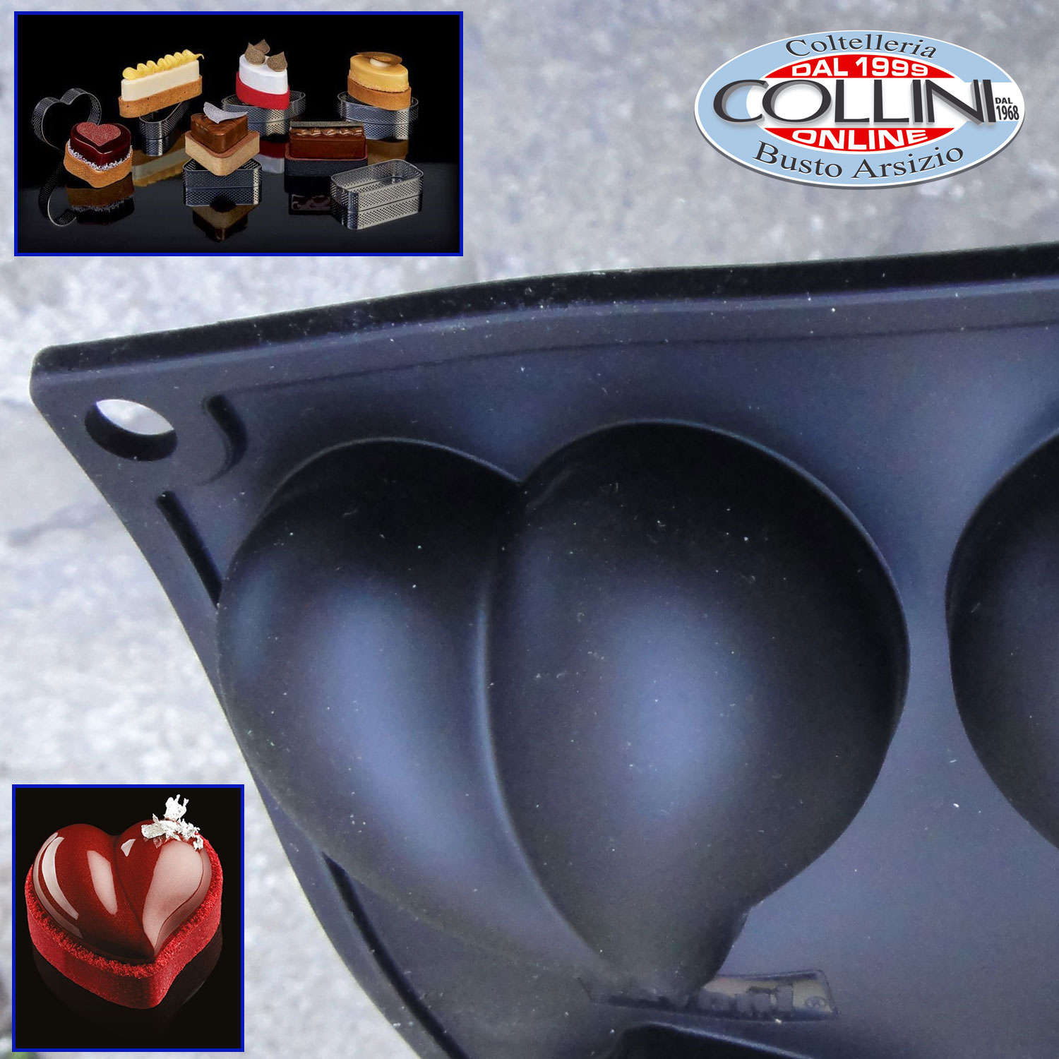 Pavoni - Stampo in silicone per monoporzione - en ligne Cuore by Gianluca Fusto