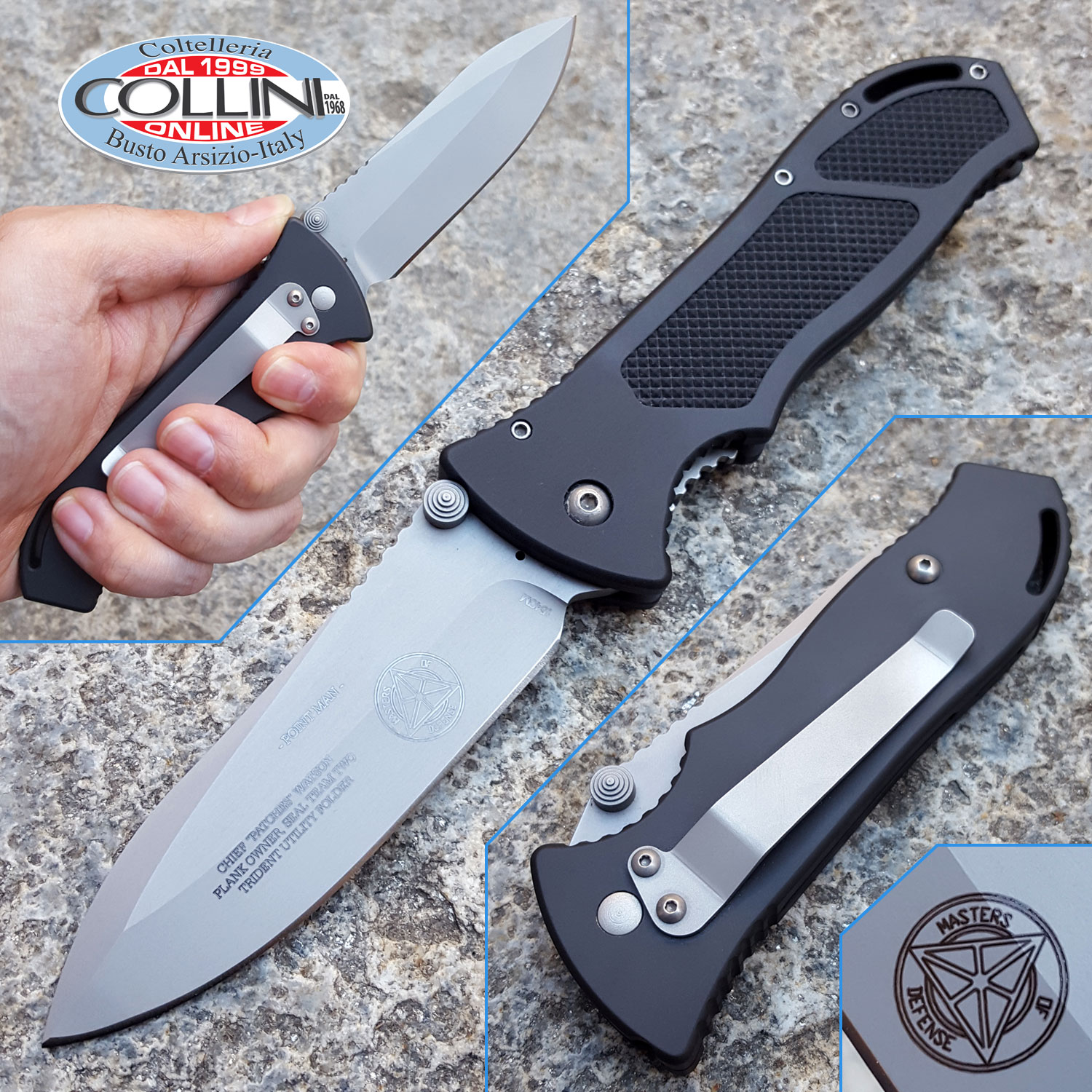 Master of Defense Trident Utility Folder Point Man knife coltello