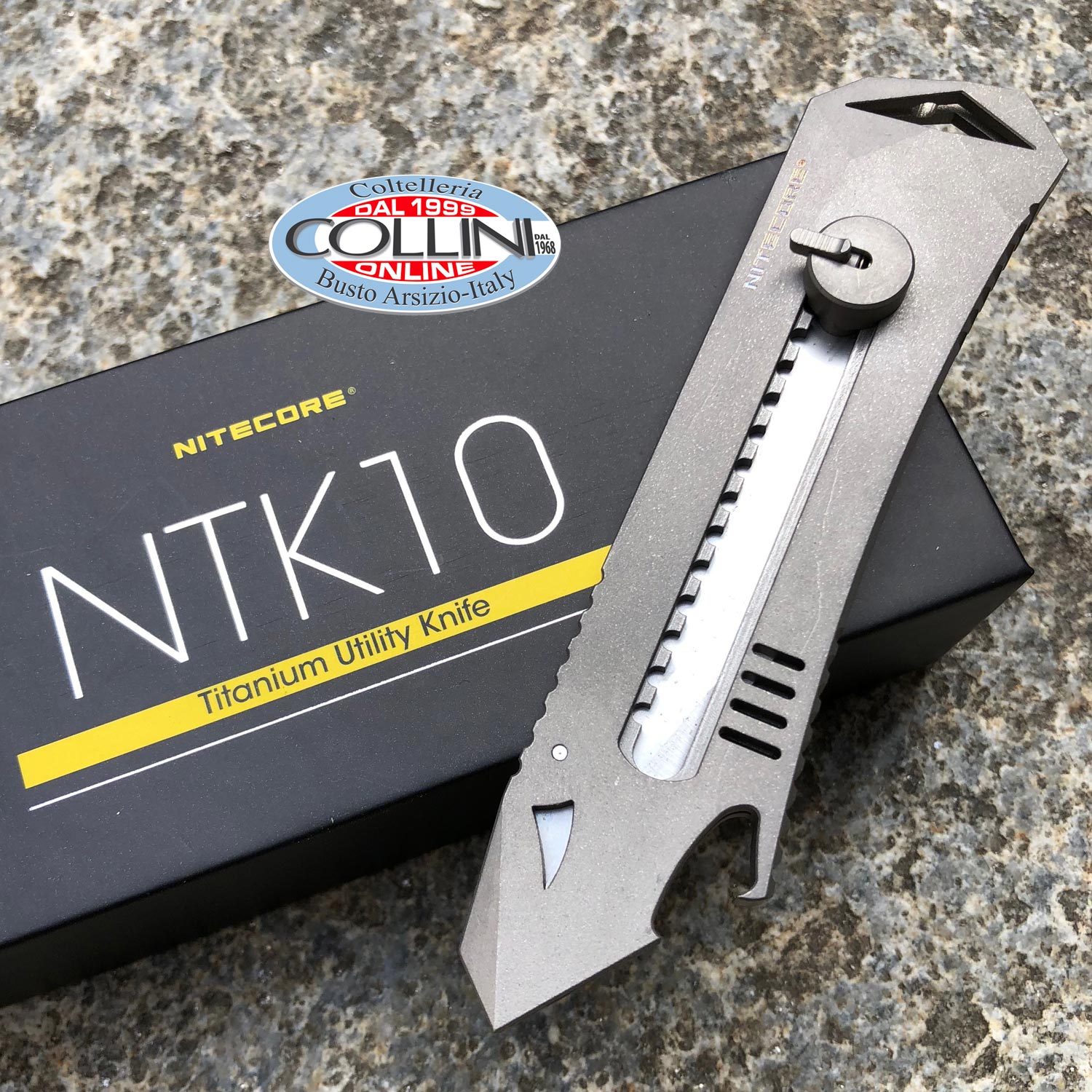 Nitecore NTK10 EDC Titanium Utility Knife taglierino cutter